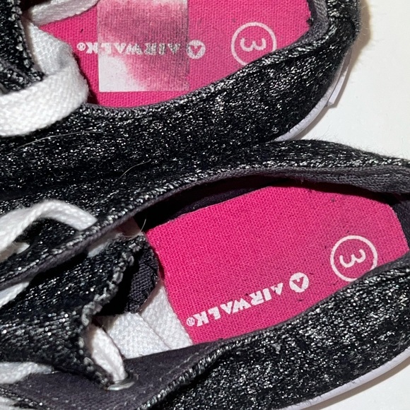 Airwalk Legacee Youth Girls Sz 3 Sneakers Junior Black Air Walk Shoes - Picture 6 of 11